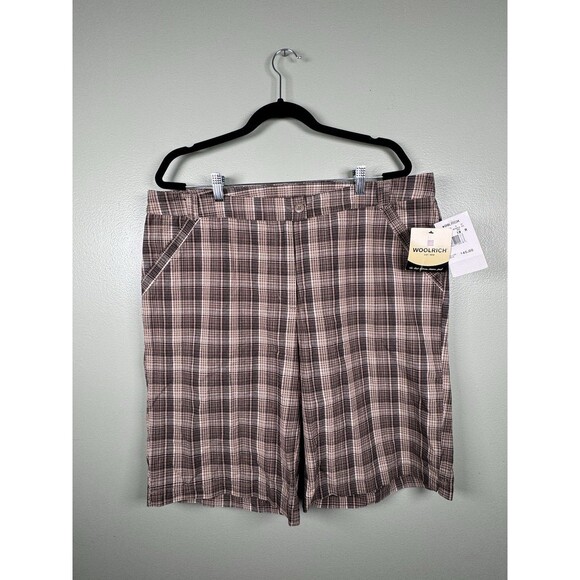 Woolrich Women’s CLVLLE‎ Bermuda Shorts Size 18 New With Tag 3536 Branch Brown - Picture 1 of 12